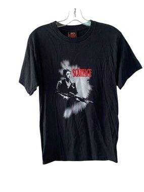 Vintage Scarface Al Pachino Tony Montana Graphic T Shirt Men Small Black Mafia